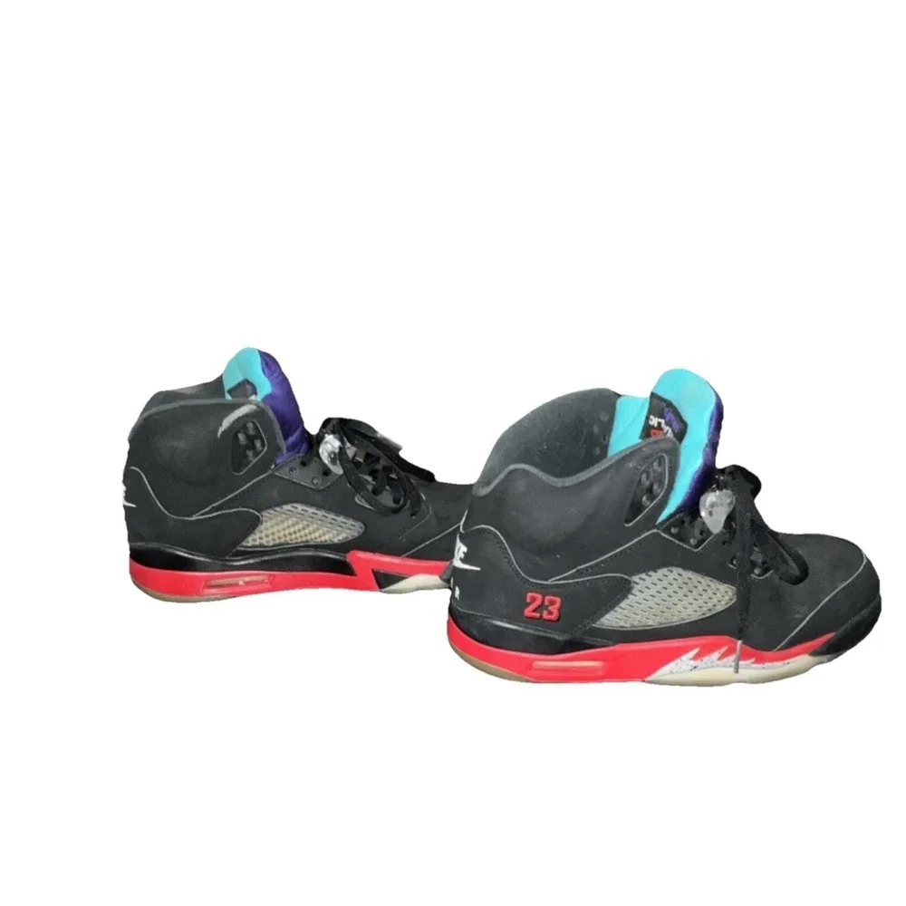 40N9/Nike Air Jordan 5 Retro Top 3 Black 2020 High Top Size 10 Men's Sneakers